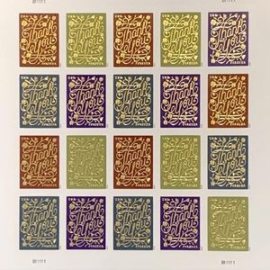 100 Thank You 2020 USPS Forever Postage Stamps Wedding Cards Birthday Christmas